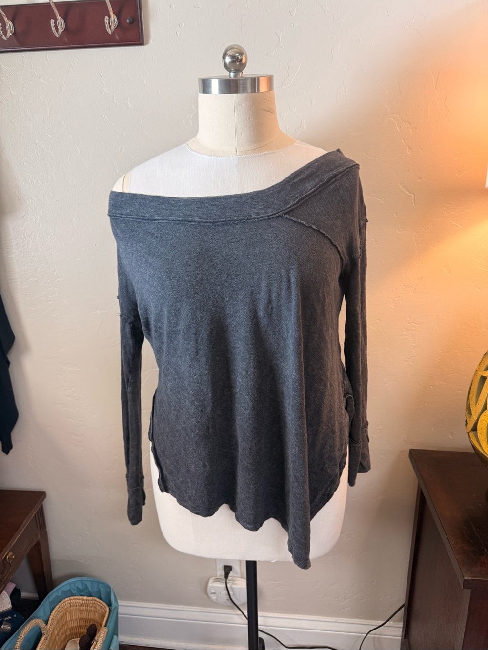 Free People long sleeve Top in Charcoal